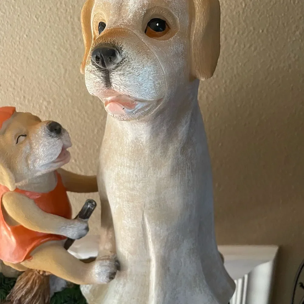 Hay and Harvest Golden Retriever Halloween Decoration Indoor Outdoor CUTEEE!
